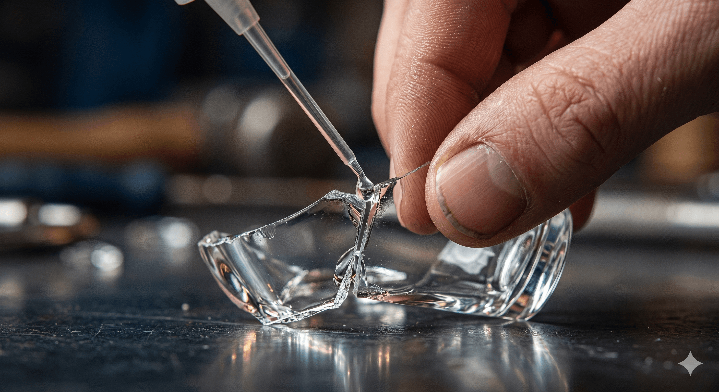 BlinkFix industrial application for Glass bonding