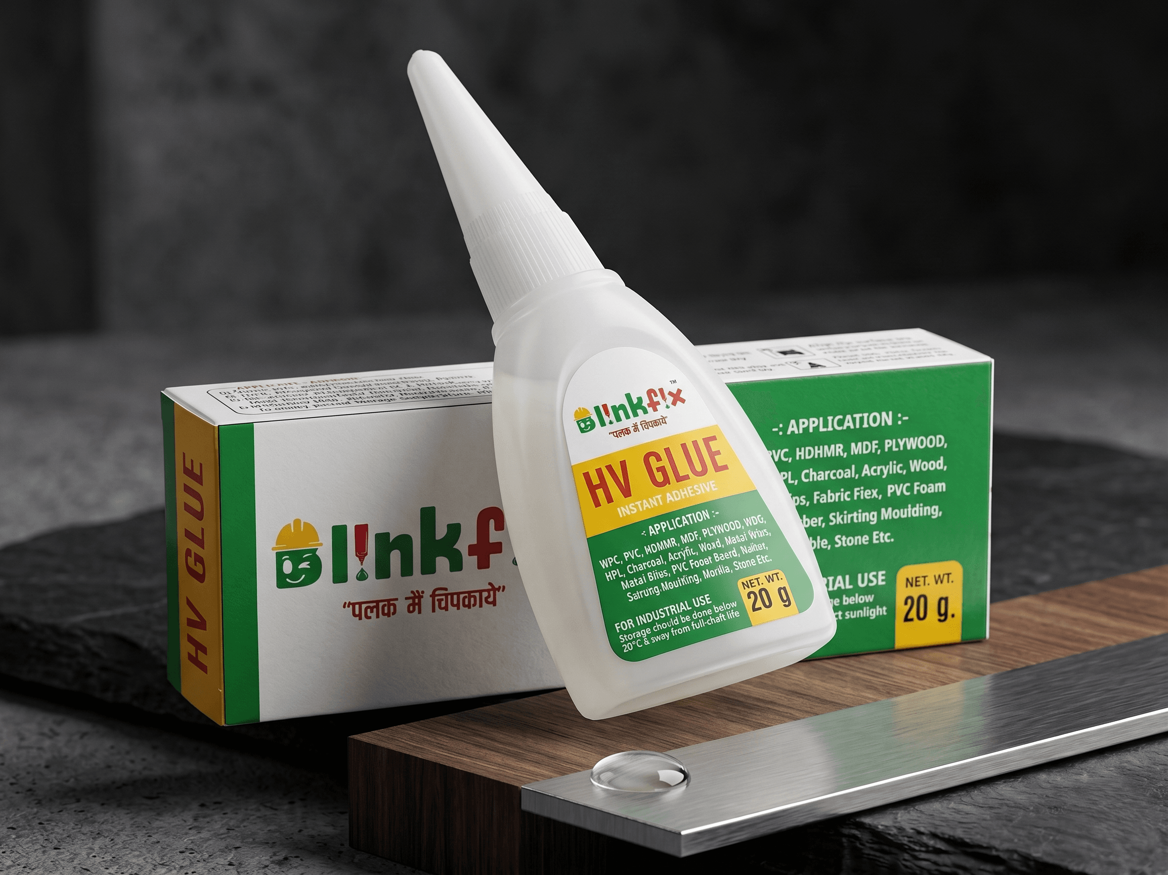 BlinkFix HV Instant Glue for industrial woodworking and manufacturing