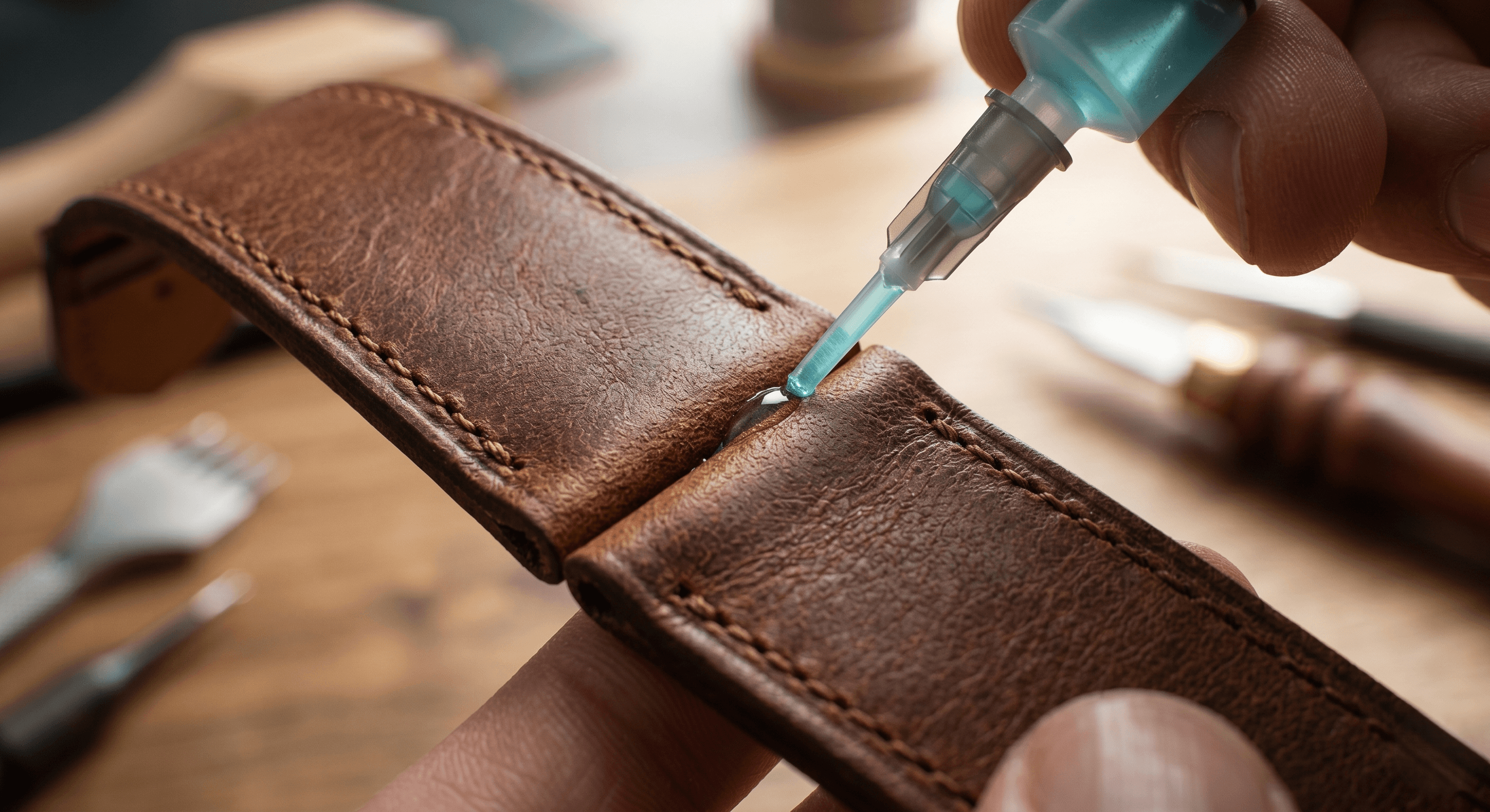 BlinkFix industrial application for Leather Items bonding