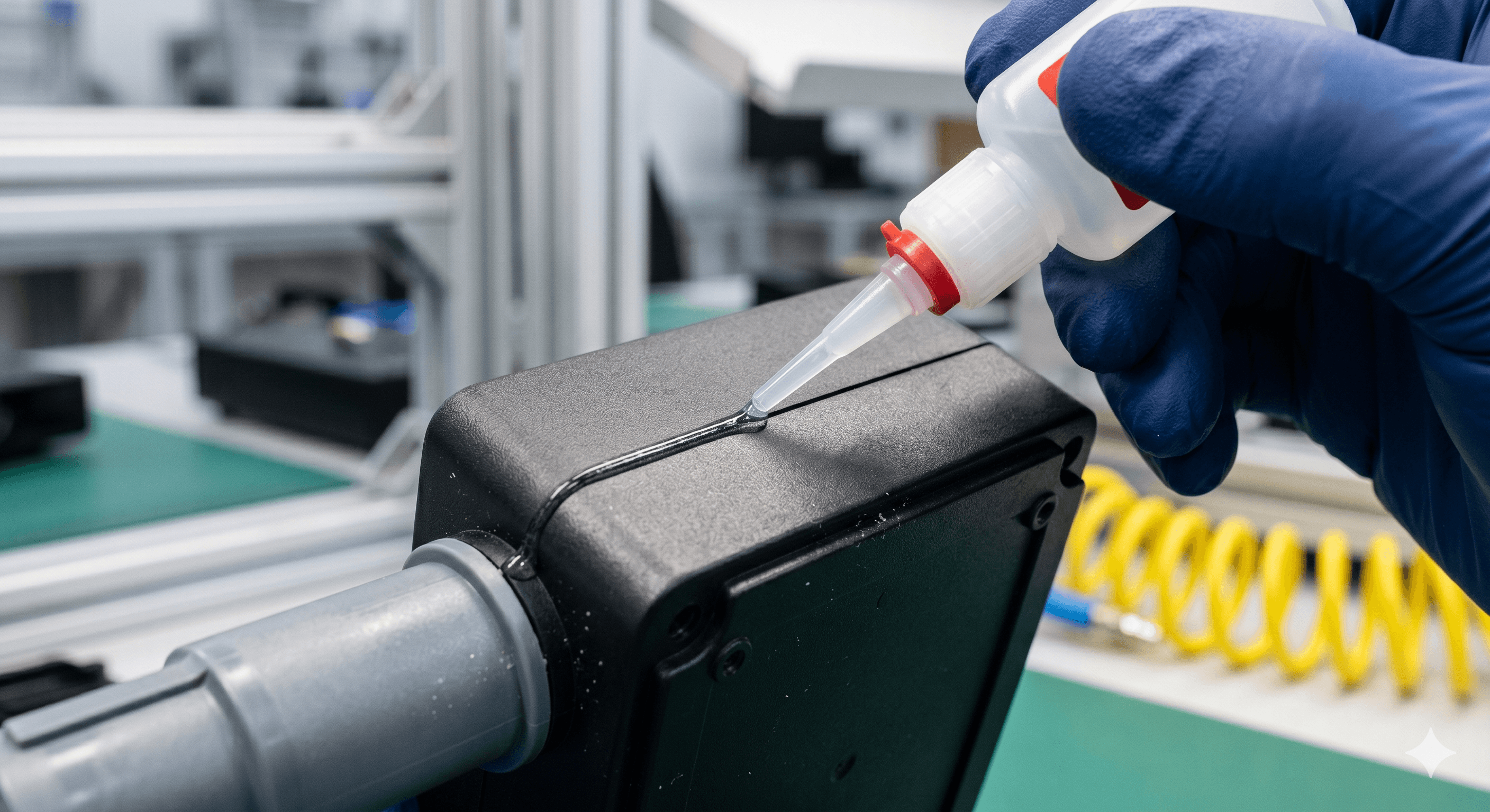 BlinkFix industrial application for Plastic Components bonding